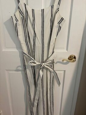 Cotton poplin jumpsuit
